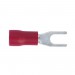 Sealey Easy-Entry Fork Terminal 3.7mm (4BA) Red Pack of 100