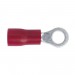 Sealey Easy-Entry Ring Terminal 4.3mm (4BA) Red Pack of 100