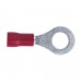 Sealey Easy-Entry Ring Terminal 6.4mm (1/4\") Red Pack of 100