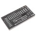 Siegen Socket Set with Tool Tray 1/4\" & 1/2\"Sq Drive 62pc