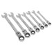 Siegen Flexi-Head Combination Ratchet Spanner Set 7pc