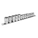 Siegen TRX-Star* Socket Set E4-E24 1/4\", 3/8\" & 1/2\"Sq Drive 14pc