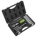 Siegen Extendable Ratchet Socket Set 1/4\"Sq Drive 26pc