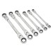 Siegen Flexi-Head Double End Ratchet Ring Spanner Set 6pc