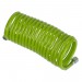 Sealey PE Coiled Air Hose 5m x 5mm with 1/4\"BSP Unions - Green