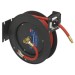Sealey Retractable Air Hose Steel Reel 8mtr 10mm ID Rubber Hose