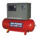 Sealey Compressor 270ltr Belt Drive 7.5hp 3ph 2-Stage with Cast Cylinders Low Noise