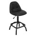 Sealey Workshop Stool Pneumatic with Adjustable Height Swivel Seat & Back Rest