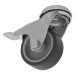 Sealey Medium-Duty Thermoplastic Bolt Hole Caster Wheel with Total Lock 50mm - Trade