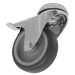 Sealey Medium-Duty Thermoplastic Bolt Hole Castor Wheel with Total Lock 75mm - Trade