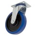Sealey Heavy-Duty Blue Elastic Rubber Swivel Castor Wheel 125mm - Trade