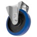 Sealey Heavy-Duty Blue Elastic Rubber Fixed Castor Wheel 200mm - Trade