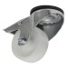 Sealey Castor Wheel Bolt Hole Swivel with Total Lock 80mm