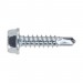 Sealey Self Drilling Screw 4.2 x 19mm Hex Head Zinc DIN 7504K Pack of 100