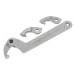 Sealey Adjustable Hook & Pin Wrench Set 4pc 32-76mm