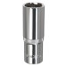 Sealey WallDrive Socket 21mm Deep 1/2Sq Drive Fully Polished