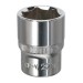 Sealey WallDrive Socket 22mm 1/2Sq Drive Fully Polished
