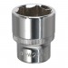 Sealey WallDrive Socket 24mm 1/2Sq Drive Fully Polished