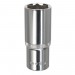 Sealey WallDrive Socket 24mm Deep 1/2Sq Drive Fully Polished