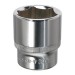 Sealey WallDrive Socket 30mm 1/2Sq Drive Fully Polished