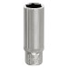Sealey WallDrive Socket 12mm Deep 1/4\"Sq Drive Fully Polished