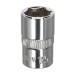 Sealey WallDrive Socket 12mm 3/8Sq Drive Fully Polished