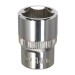 Sealey WallDrive Socket 14mm 3/8Sq Drive Fully Polished