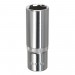 Sealey WallDrive Socket 16mm Deep 3/8Sq Drive Fully Polished