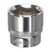Sealey WallDrive Socket 24mm 3/8Sq Drive Fully Polished