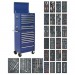 Sealey Tool Chest Combination 14 Drawer - Ball Bearing Runners - Blue with 1179pc Tool Kit
