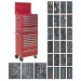 Sealey 14 Drawer Toolchest Combination - Ball Bearing Runners - Red  with 1179pc Tool Kit