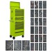 Sealey Tool Chest Combination 14 Drawer with Ball-Bearing Slides - Green & 1179pc Tool Kit