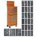 Sealey Tool Chest Combination 14 Drawer - Ball Bearing Runners - Orange with 1179pc Tool Kit