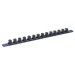 Sealey Socket Retaining Rail with 14 Clips Aluminium 1/2\" Sq Drive