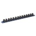 Sealey Socket Retaining Rail with 14 Clips Aluminium 3/8\"Sq Drive