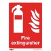 Sealey Prohibition Safety Sign - Fire Extinguisher - Rigid Plastic - Pack of 10