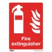 Sealey Prohibition Safety Sign - Fire Extinguisher - Rigid Plastic - Pack of 10