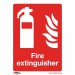 Sealey Prohibition Safety Sign - Fire Extinguisher - Self-Adhesive Vinyl