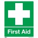 Sealey Safety Sign - First Aid - Self-Adhesive Vinyl - Pack of 10