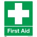 Sealey Safety Sign - First Aid - Self-Adhesive Vinyl - Pack of 10