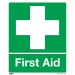 Sealey Safety Sign - First Aid - Self-Adhesive Vinyl - Pack of 10