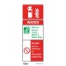 Sealey Safe Conditions Safety Sign - Water Fire Extinguisher - Rigid Plastic - Pack of 10