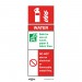 Sealey Safe Conditions Safety Sign - Water Fire Extinguisher - Self-Adhesive Vinyl