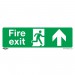 Sealey Safe Conditions Safety Sign - Fire Exit (Up) - Rigid Plastic - Pack of 10