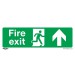 Sealey Safe Conditions Safety Sign - Fire Exit (Up) - Rigid Plastic - Pack of 10