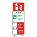 Sealey Safe Conditions Safety Sign - Foam Fire Extinguisher - Rigid Plastic - Pack of 10