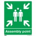 Sealey Safe Conditions Safety Sign - Assembly Point - Rigid Plastic - Pack of 10