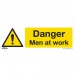 Sealey Warning Safety Sign - Danger Men At Work - Rigid Plastic - Pack of 10