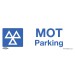 Sealey Warning Safety Sign - MOT Parking - Self-Adhesive Vinyl