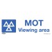 Sealey Warning Safety Sign - MOT Viewing Area - Self-Adhesive Vinyl